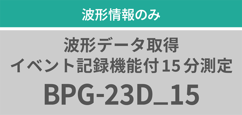 波形データ取得_イベント記録機能付15分測定