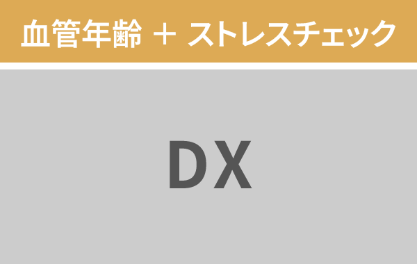 血管年齢+ストレスチェック